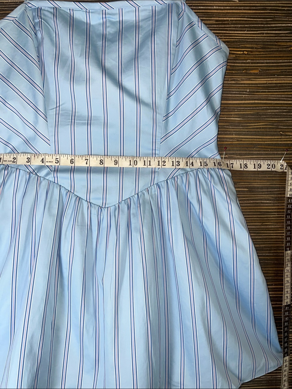 NWT French Connection Alexis Lorenzo Ballerina Fit/Flare Minidress Blue Large - Picture 12 of 16